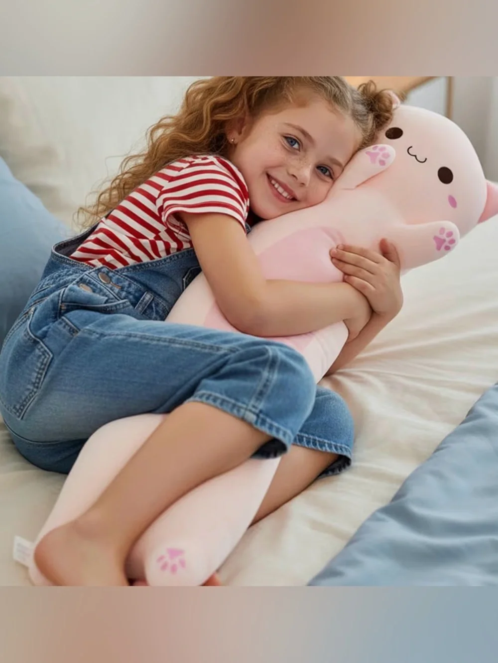 Long Cat Plush Toy – Ultra Soft Cat Plush Pillow Stuffed Animal 35”